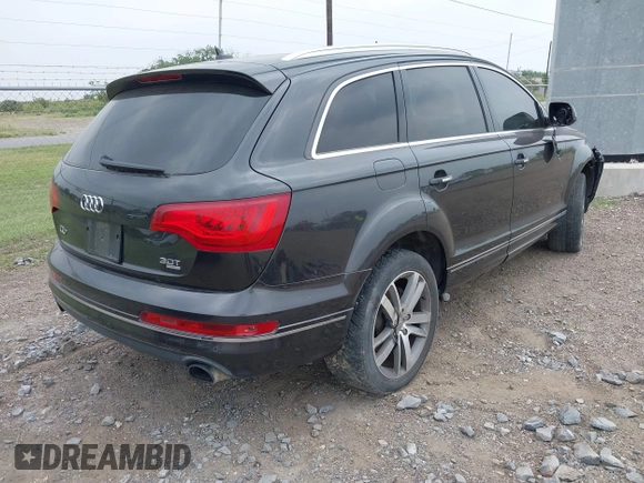 2014 Audi Q7 Premium Plus with VIN WA1LGAFE5ED013547, listed as a IAAI auction lot 42290048 with 179,269 mi miles and . Bid and sale history available at DreamBid. Image 4.