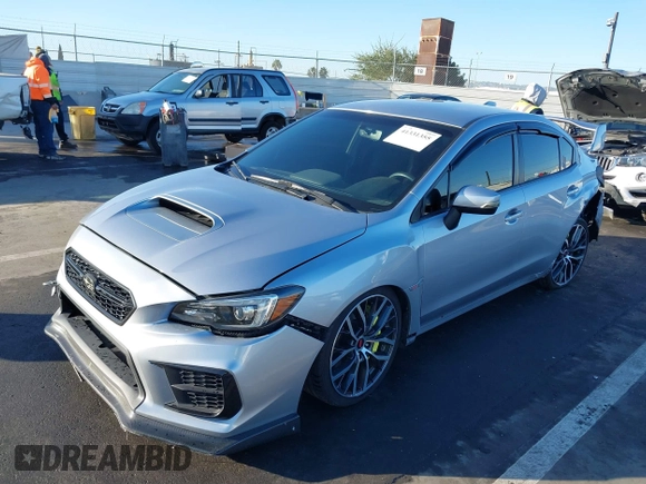 2021 Subaru WRX STI with VIN JF1VA2E66M9800482, listed as a IAAI auction lot 41331355 with 50,255 mi miles. Bid and sale history available at carsss.com. Image 2.