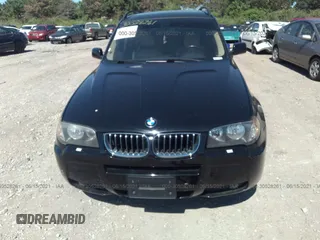 2006 BMW X3 3.0i with VIN WBXPA934X6WD27211, listed as a IAAI auction lot 34419336 with 162,597 mi miles and . Bid and sale history available at DreamBid. Image 6.