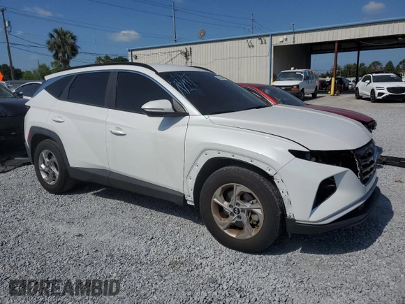 2022 Hyundai Tucson SEL with VIN 5NMJB3AE2NH157708, listed as a Copart auction lot 53659845 with 21,129 mi miles and Salvage Title. Bid and sale history available at carsss.com. Image 4.
