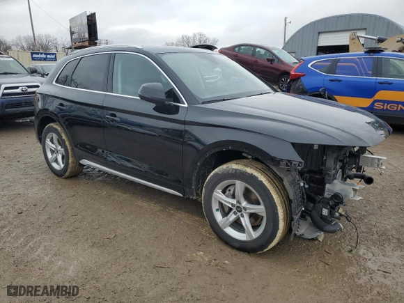 2023 Audi Q5 Premium with VIN WA1ABAFY7P2142288, listed as a Copart auction lot 43472395 with 23,227 mi miles and Salvage Title. Bid and sale history available at carsss.com. Image 4.