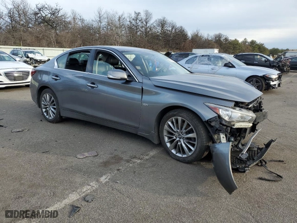 2018 Infiniti Q50 3.0t LUXE with VIN JN1EV7AR0JM444389, listed as a Copart auction lot 45236375 with 126,539 mi miles and Salvage Title. Bid and sale history available at carsss.com. Image 4.