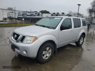 2012 Nissan Pathfinder LE with VIN 5N1AR1NN9CC602821, listed as a Copart auction lot 43706365 with 153,538 mi miles and Salvage Title. Bid and sale history available at carsss.com. Image 1.