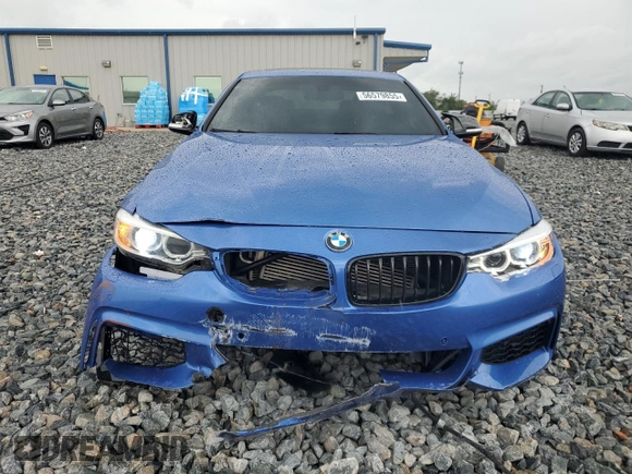 2014 BMW 4 Series 435i xDrive with VIN WBA3R5C50EK187272, listed as a Copart auction lot 56579855 with 129,873 mi miles and Salvage title. Bid and sale history available at DreamBid. Image 5.