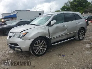 2012 Acura MDX Tech Pkg with VIN 2HNYD2H35CH514082, listed as a Copart auction lot 50593215 with 133,883 mi miles and Salvage Title. Bid and sale history available at carsss.com. Image 1.