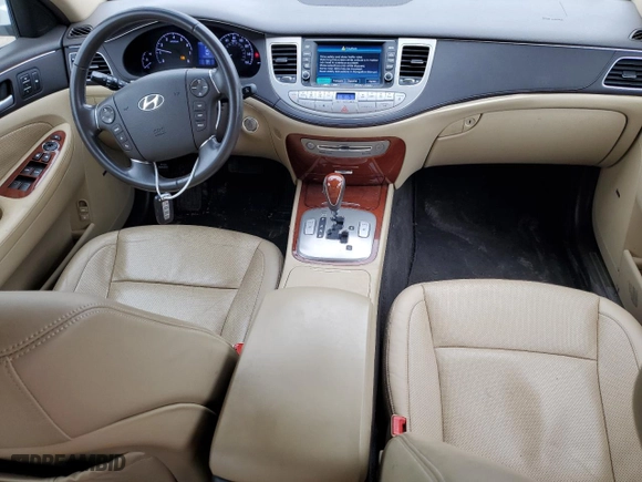 2013 Hyundai Genesis 3.8L with VIN KMHGC4DD5DU249107, listed as a Copart auction lot 50628035 with 75,868 mi miles and Salvage Title. Bid and sale history available at carsss.com. Image 8.