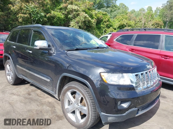 2013 Jeep Grand Cherokee Overland with VIN 1C4RJECT3DC526005, listed as a IAAI auction lot 42064151 with 112,777 mi miles and . Bid and sale history available at DreamBid. Image 1.