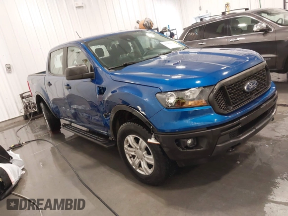 2020 Ford Ranger XL with VIN 1FTER4FH8LLA20077, listed as a IAAI auction lot 41581242 with 33,444 mi miles. Bid and sale history available at carsss.com. Image 1.