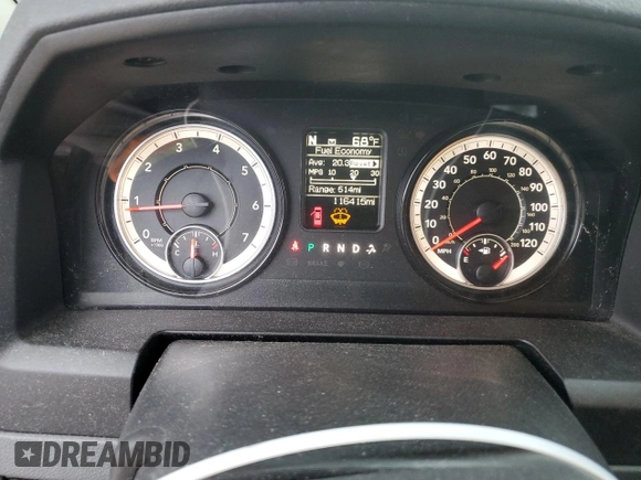 2018 Ram 1500 SLT with VIN 1C6RR7GG7JS319532, listed as a Copart auction lot 79462684 with 116,415 mi miles and Salvage title. Bid and sale history available at DreamBid. Image 9.