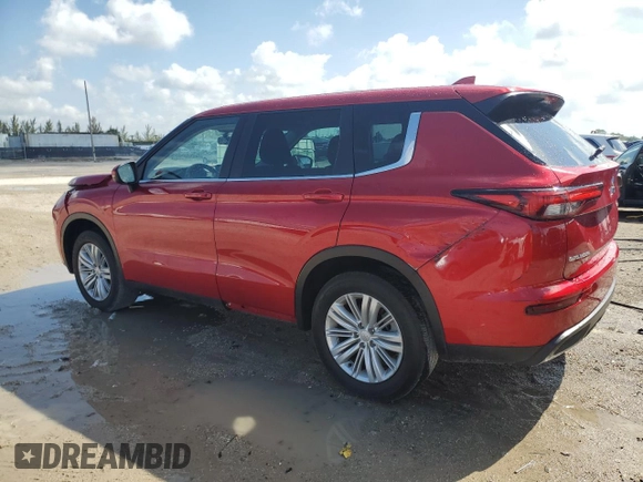 2023 Mitsubishi Outlander ES z VIN JA4J3TA80PZ028429, wystawiony jako Copart lot #51299855 z przebiegiem 158 266 mil mil oraz Szkoda całkowita • Salvage title. Historia ofert i sprzedaży dostępna na DreamBid. Obrazek 2.