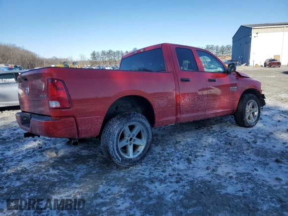 2017 Ram 1500 Express with VIN 1C6RR7FGXHS619593, listed as a Copart auction lot 45809095 with 62,403 mi miles and Salvage Title. Bid and sale history available at carsss.com. Image 3.