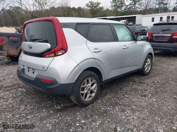 2020 Kia Soul LX with VIN KNDJ23AU1L7734823, listed as a IAAI auction lot 41449098 with 34,098 mi miles. Bid and sale history available at carsss.com. Image 4.