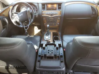 2012 Infiniti QX56 7-passenger with VIN JN8AZ2NF8C9515139, listed as a Copart auction lot 77578344 with 81,886 mi miles and Salvage Title. Bid and sale history available at carsss.com. Image 8.