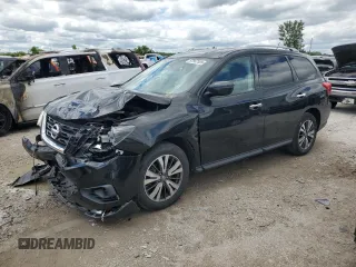 2017 Nissan Pathfinder S with VIN 5N1DR2MN9HC655563, listed as a Copart auction lot 57567505 with 123,527 mi miles and Salvage title. Bid and sale history available at DreamBid. Image 1.