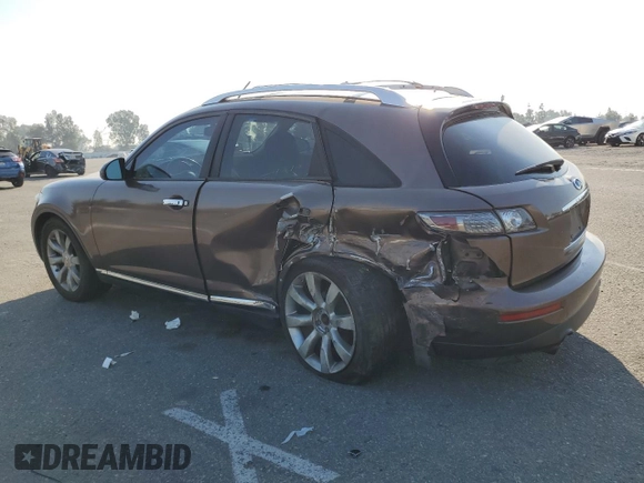 2006 Infiniti FX with VIN JNRAS08U26X102471, listed as a Copart auction lot 74024984 with 191,838 mi miles and Salvage Title. Bid and sale history available at DreamBid. Image 2.