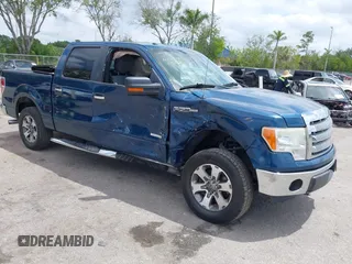 2013 Ford F-150 XL with VIN 1FTFW1CT0DKF24487, listed as a IAAI auction lot 42101983 with 164,559 mi miles and . Bid and sale history available at DreamBid. Image 1.