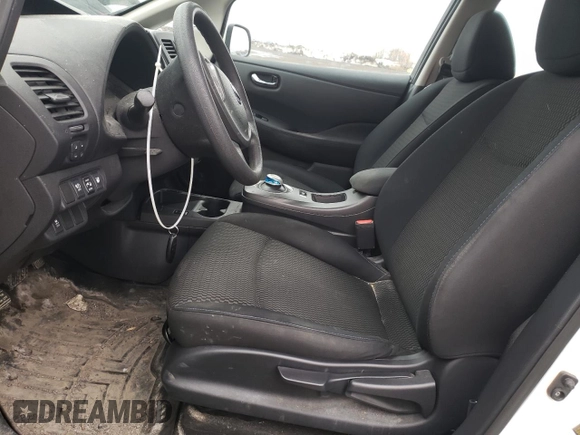 2016 Nissan LEAF S with VIN 1N4AZ0CP0GC300431, listed as a Copart auction lot 52437255 with 128,793 mi miles and Clean Title. Bid and sale history available at carsss.com. Image 7.