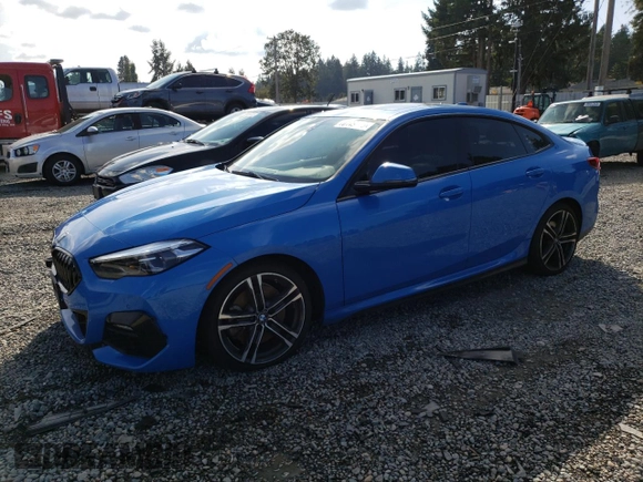 2021 BMW 2 Series 228i xDrive with VIN WBA73AK06M7G45113, listed as a Copart auction lot 70149703 with 38,830 mi miles. Bid and sale history available at carsss.com. Image 1.
