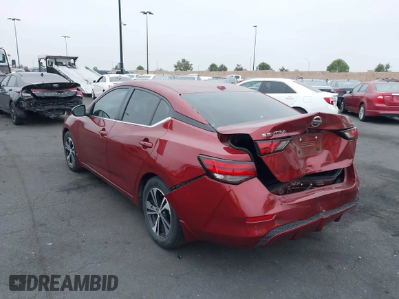 2022 Nissan Sentra SV z VIN 3N1AB8CV7NY268158, wystawiony jako IAAI lot #42355360 z przebiegiem 23 940 mil mil oraz . Historia ofert i sprzedaży dostępna na DreamBid. Obrazek 3.