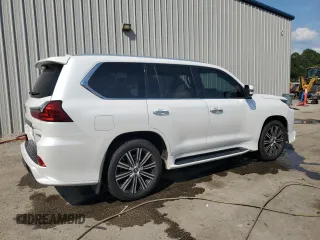 2020 Lexus LX 570 with VIN JTJDY7AX6L4332372, listed as a Copart auction lot 57315675 with 132,418 mi miles and Salvage title. Bid and sale history available at DreamBid. Image 3.