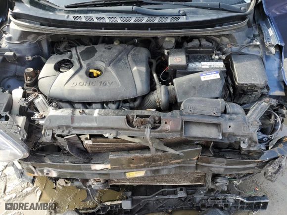 2013 Hyundai Elantra GLS PZEV with VIN KMHDH4AE1DU718243, listed as a Copart auction lot 44591405 with 213,850 mi miles and Clean Title. Bid and sale history available at carsss.com. Image 11.