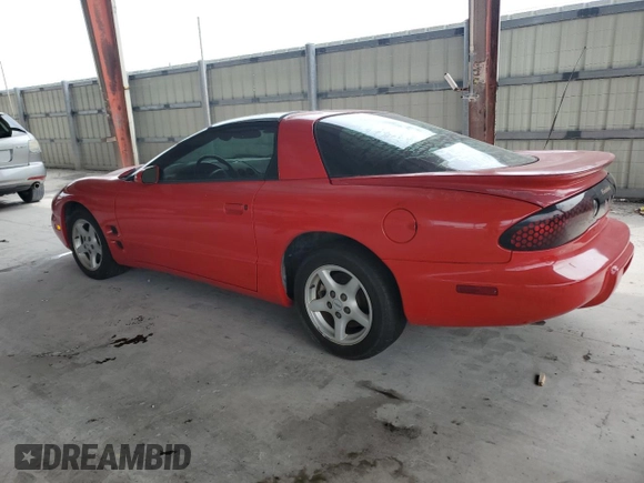 2002 Pontiac Firebird Firebird z VIN 2G2FS22KX22112180, wystawiony jako Copart lot #48508295 z przebiegiem Nie podano mil oraz Czysty tytuł • Clean title. Historia ofert i sprzedaży dostępna na DreamBid. Obrazek 2.