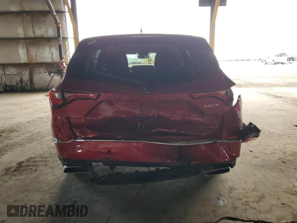 2024 Acura MDX Advance with VIN 5J8YE1H89RL017218, listed as a Copart auction lot 51712035 with 21,906 mi miles and Salvage title. Bid and sale history available at DreamBid. Image 6.