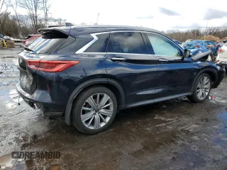2021 Infiniti QX50 Essential with VIN 3PCAJ5CB8MF105565, listed as a Copart auction lot 43491845 with 20,035 mi miles and Salvage title. Bid and sale history available at DreamBid. Image 3.