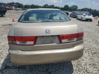 2003 Honda Accord LX with VIN 1HGCM56343A127981, listed as a Copart auction lot 63440625 with 223,060 mi miles and Salvage title. Bid and sale history available at DreamBid. Image 6.