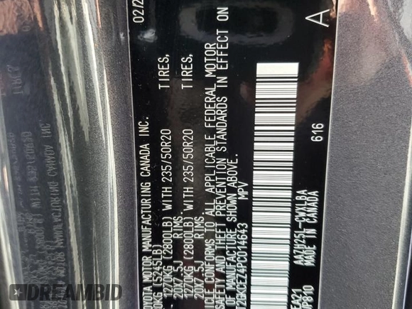2023 Lexus NX with VIN 2T2GKCEZ4PC014643, listed as a Copart auction lot 67715613 with Not Provided miles. Bid and sale history available at carsss.com. Image 14.