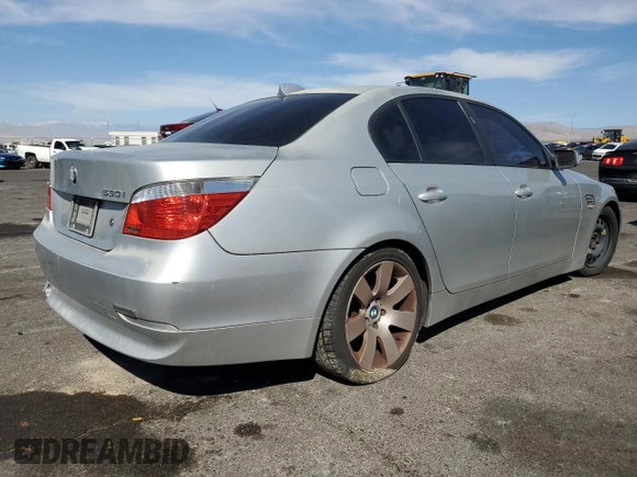2005 BMW 5 Series 530i with VIN WBANA73515CR57307, listed as a Copart auction lot 52162165 with 197,467 mi miles and Clean Title. Bid and sale history available at DreamBid. Image 3.