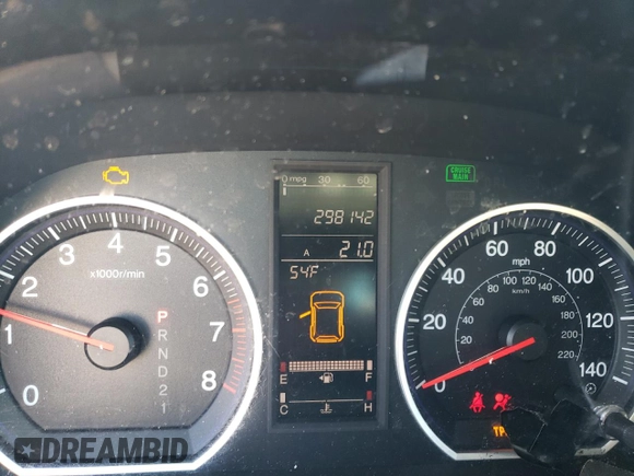 2008 Honda CR-V EX with VIN 5J6RE48508L001380, listed as a Copart auction lot 88307175 with 298,142 mi miles and Salvage Title. Bid and sale history available at carsss.com. Image 9.