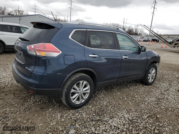 2015 Nissan Rogue SV with VIN KNMAT2MV7FP552110, listed as a Copart auction lot 49911775 with 114,359 mi miles and Salvage Title. Bid and sale history available at carsss.com. Image 3.