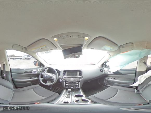 2019 Nissan Pathfinder S with VIN 5N1DR2MM4KC605216, listed as a Copart auction lot 48469705 with 82,698 mi miles and Salvage Title. Bid and sale history available at carsss.com. Image 13.