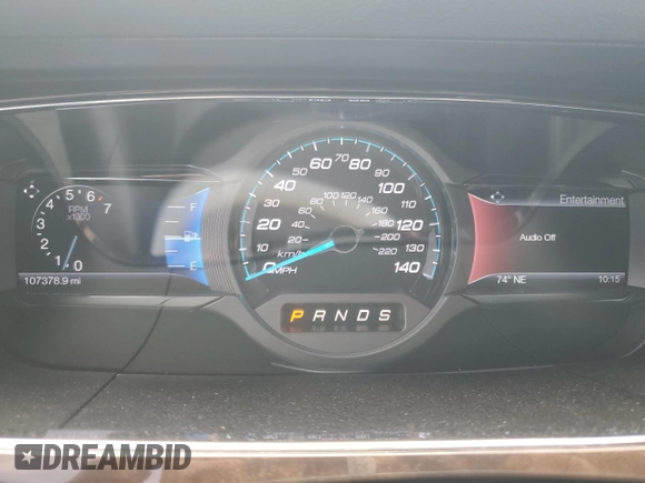 2014 Ford Taurus Limited with VIN 1FAHP2F88EG102674, listed as a Copart auction lot 62841285 with 107,378 mi miles and Salvage title. Bid and sale history available at DreamBid. Image 9.