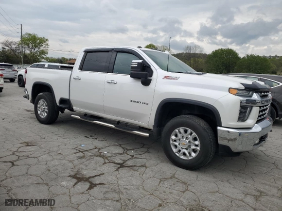 2021 Chevrolet Silverado 3500HD LTZ with VIN 1GC4YUEY2MF282936, listed as a Copart auction lot 51826115 with 31,404 mi miles and Salvage Title. Bid and sale history available at carsss.com. Image 4.