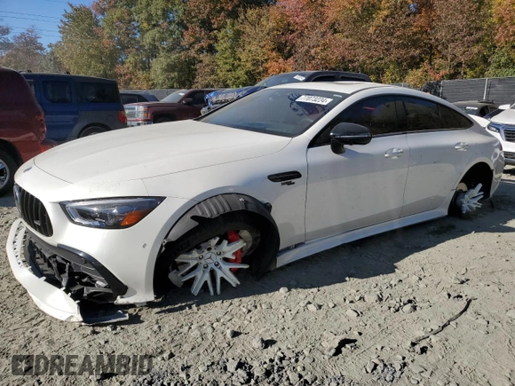 2022 Mercedes-Benz AMG GT 43 z VIN W1K7X5KB0NA053519, wystawiony jako Copart lot #77073224 z przebiegiem 19 583 mil mil oraz Szkoda całkowita • Salvage title. Historia ofert i sprzedaży dostępna na DreamBid. Obrazek 1.
