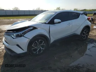 2018 Toyota C-HR XLE with VIN NMTKHMBX0JR011838, listed as a Copart auction lot 50457495 with 108,585 mi miles and Salvage Title. Bid and sale history available at carsss.com. Image 1.