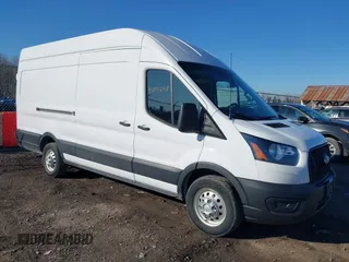 2023 Ford Transit Cargo with VIN 1FTBR3U80PKA07268, listed as a IAAI auction lot 41815648 with 72,711 mi miles and . Bid and sale history available at DreamBid. Image 1.