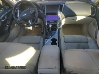 2017 Infiniti Q50 Red Sport 400 with VIN JN1FV7AP9HM851270, listed as a Copart auction lot 82012944 with 132,260 mi miles and Salvage title. Bid and sale history available at DreamBid. Image 8.