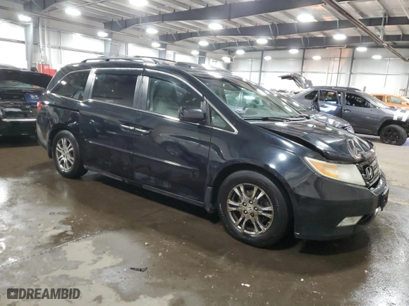 2011 Honda Odyssey EX-L with VIN 5FNRL5H64BB050473, listed as a Copart auction lot 41605255 with 233,785 mi miles and Salvage Title. Bid and sale history available at carsss.com. Image 4.