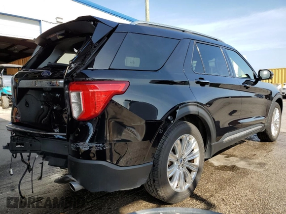 2022 Ford Explorer Limited with VIN 1FMSK7FH9NGB67685, listed as a Copart auction lot 51464975 with 47,263 mi miles and Clean Title. Bid and sale history available at carsss.com. Image 3.