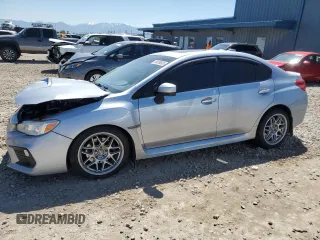 2018 Subaru WRX Premium with VIN JF1VA1C63J9818463, listed as a Copart auction lot 58039605 with 95,286 mi miles and Salvage title. Bid and sale history available at DreamBid. Image 1.