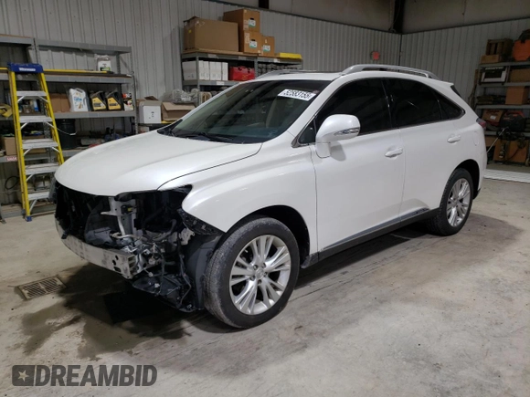 2010 Lexus RX 450h with VIN JTJBC1BA4A2003627, listed as a Copart auction lot 52583155 with 84,709 mi miles and Salvage title. Bid and sale history available at DreamBid. Image 1.