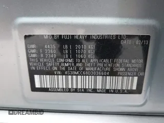 2013 Subaru Legacy Premium z VIN 4S3BMCC68D3036604, wystawiony jako IAAI lot #41956774 z przebiegiem 145 211 mil mil oraz . Historia ofert i sprzedaży dostępna na DreamBid. Obrazek 9.