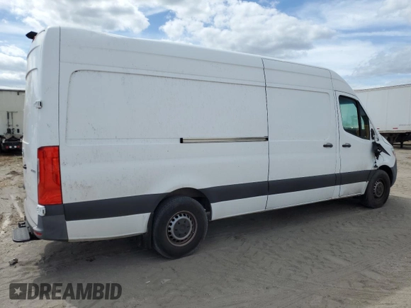 2021 Mercedes-Benz Sprinter Cargo with VIN W1Y4ECHY1MT070055, listed as a Copart auction lot 76815204 with 76,282 mi miles and Salvage Title. Bid and sale history available at carsss.com. Image 3.