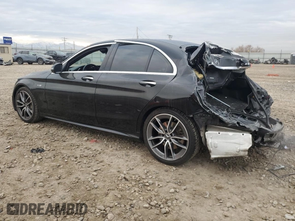 2020 Mercedes-Benz C 43 AMG with VIN 55SWF6EB6LU328288, listed as a Copart auction lot 85975124 with 58,815 mi miles and Salvage Title. Bid and sale history available at carsss.com. Image 2.