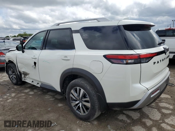 2024 Nissan Pathfinder SL with VIN 5N1DR3CC1RC313807, listed as a Copart auction lot 55822515 with 7,625 mi miles and Salvage title. Bid and sale history available at DreamBid. Image 2.