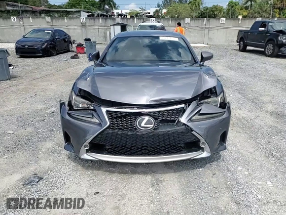 2015 Lexus RC 350 F Sport with VIN JTHHE5BC6F5005769, listed as a Copart auction lot 55967405 with 90,572 mi miles and Salvage title. Bid and sale history available at DreamBid. Image 13.