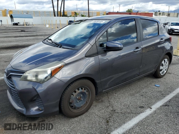 2015 Toyota Yaris L with VIN VNKKTUD30FA031562, listed as a Copart auction lot 48638165 with 84,919 mi miles and Clean Title. Bid and sale history available at DreamBid. Image 1.